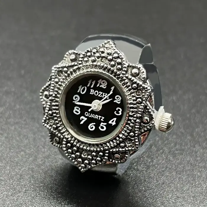 Montre bague unique vintage et rétro pour homme et femme, design classique, bijou de couple, horlogerie, cadeau pour diverses occasions