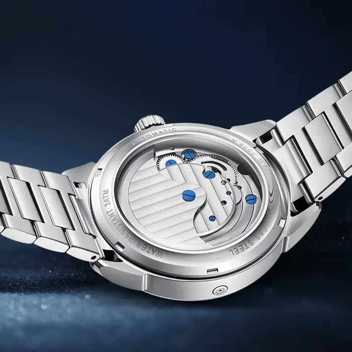 Montre Mécanique Automatique de Luxe pour Homme avec Mouvement Apparent et Indication des Phases Lunaires Occasions Spéciales Affaires