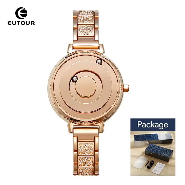 EUTOUR Nouvelle montre à quartz édition limitée, bijoux faits main de luxe, ensemble de cristaux, br