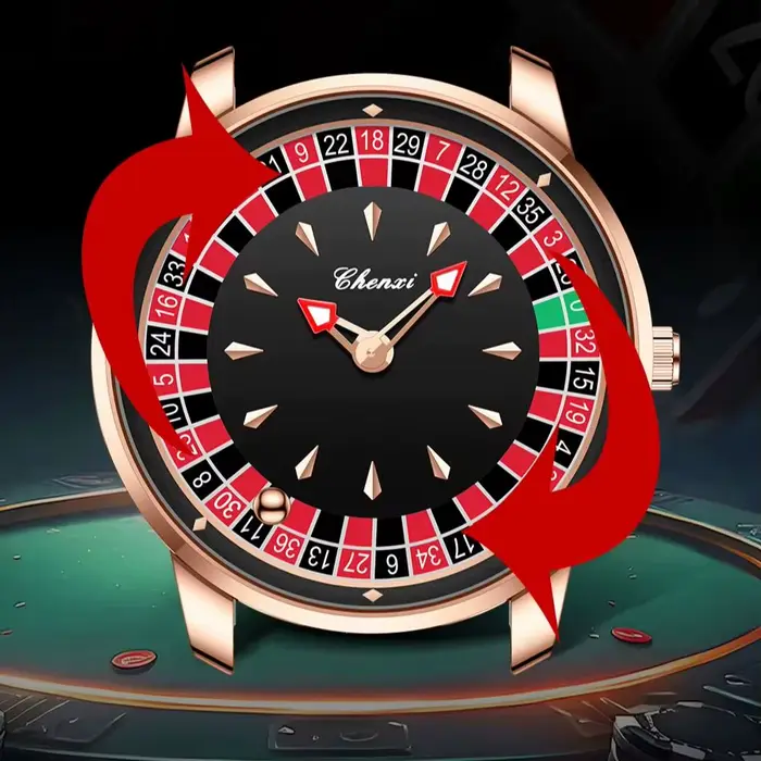 Montre à quartz pour homme de la marque haut de gamme CHENXI 360 °