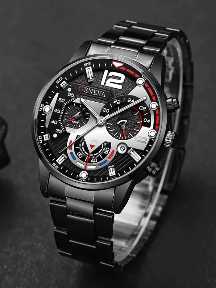 Ensemble de montre à Quartz tendance pour hommes
