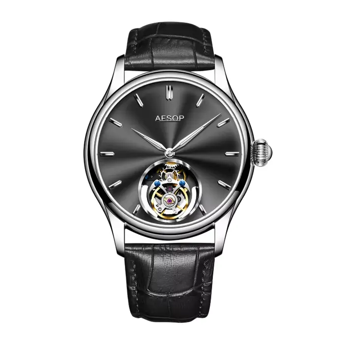 AESOP montre Tourbillon volant pour hommes squelette