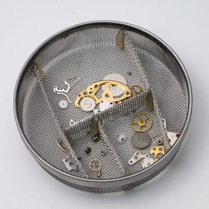 Panier de nettoyage en acier inoxydable pour montres