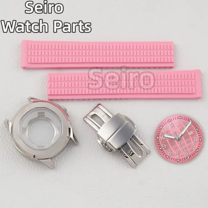 Boîtier de montre pour femme avec bracelet en caoutchouc pour AQUANAUT Nautilus