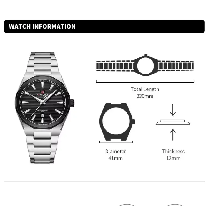 Montre de luxe pour homme NAVIFORCE
