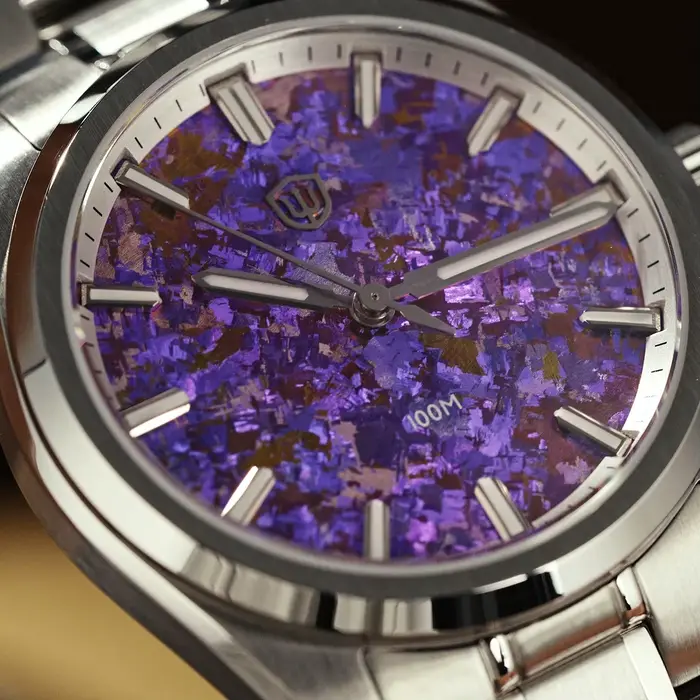 Watchdives WD0003C Nouvelle montre de luxe à cadran en titane effet cristal de glace Mouvement VH31 Verre saphir