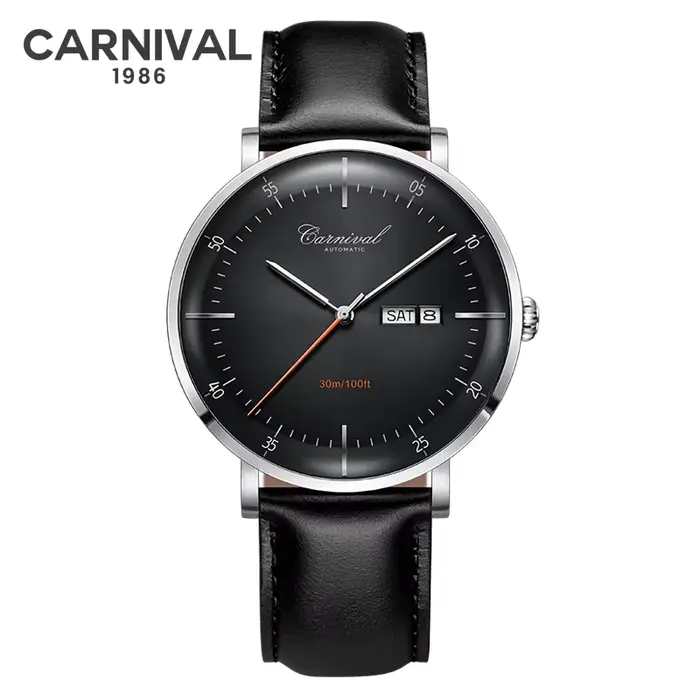 CARNAVAL-Montre existent MIYOTA pour Homme, Haute Qualité, Incurvée, Saphir, Mécanique, Calendrier,