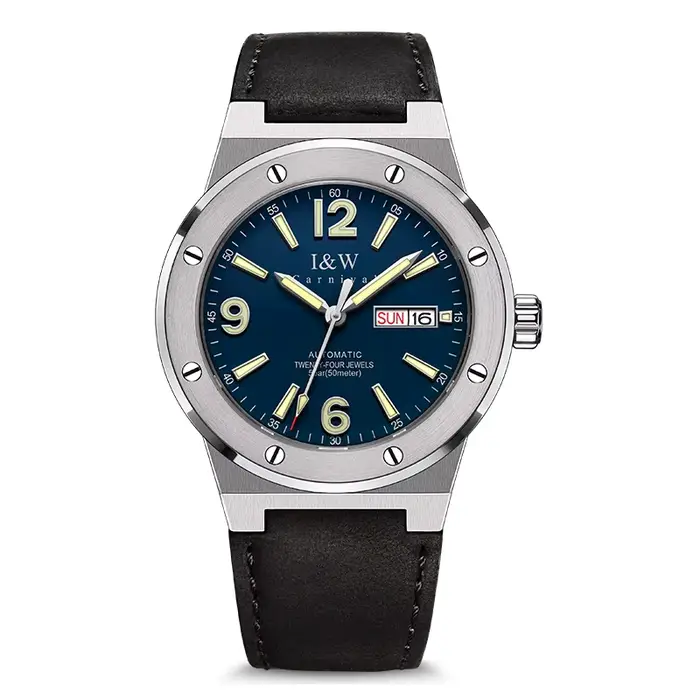 Carnaval IW montre mécanique pour hommes marque de luxe automatique hommes montres mis5 ou NH36 saph