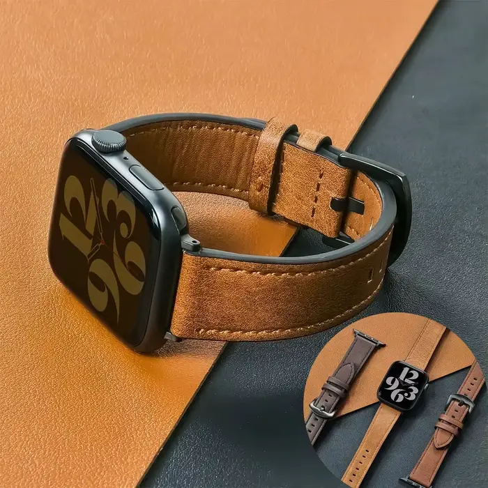 Bracelet de montre en cuir de veau
