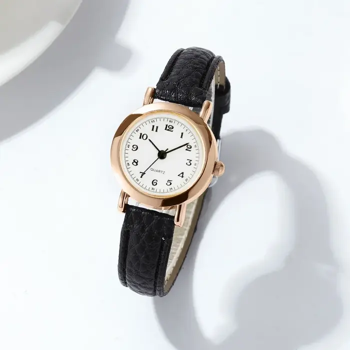 Montre pour femme mode petites montres à Quartz arabe montres-bracelets en cuir