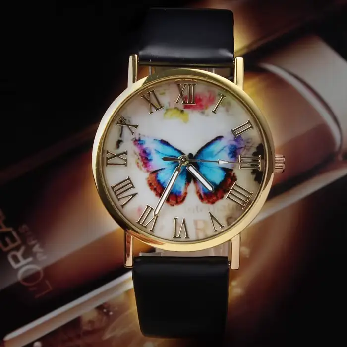 Hodinky – montre-bracelet en cuir pour femmes, à Quartz, décontractée, nouvelle collection 2020