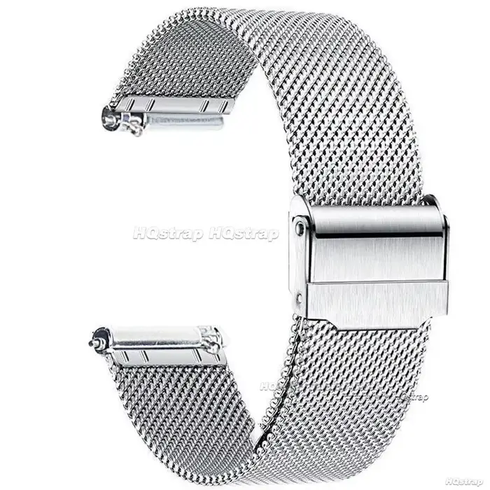 Bracelet Milanais Universel à Dégagement Rapide, en Acier Inoxydable, 0.6 Mailles, pour DW 20mm 22mm