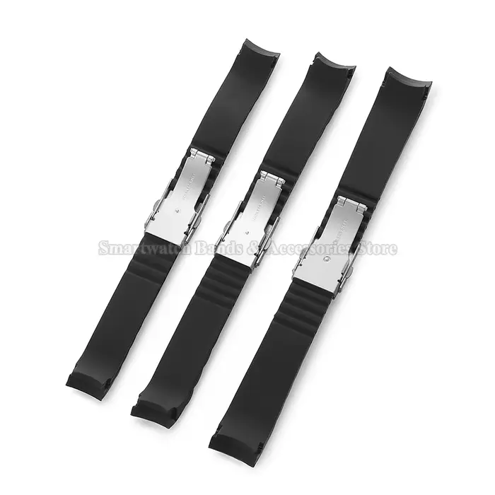 Bracelet de montre en silicone pour Seiko et Omega