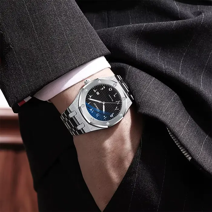 CHENXI montre homme veilleuse étanche et calendrier de temps montres pour hommes montre-bracelet de luxe de haute qualité chiffres arabes orientaux