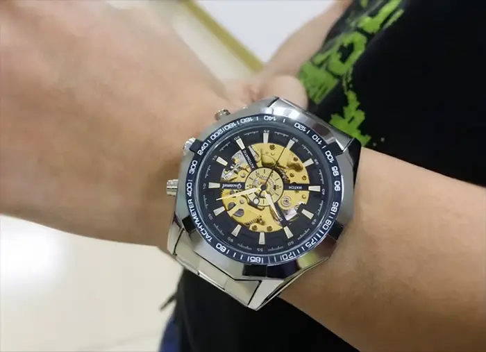 Montre mécanique classique hommes mode lumineux CKOCK