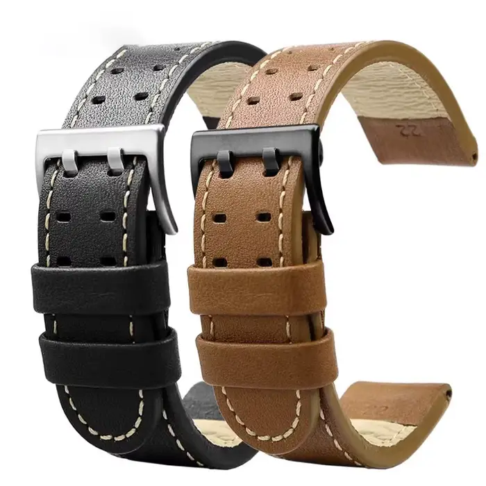 Pour Hamilton kaki Aviation H77616533 H70615733 H77796535 série bracelet de montre en peau de vache 20mm 22mm hommes
