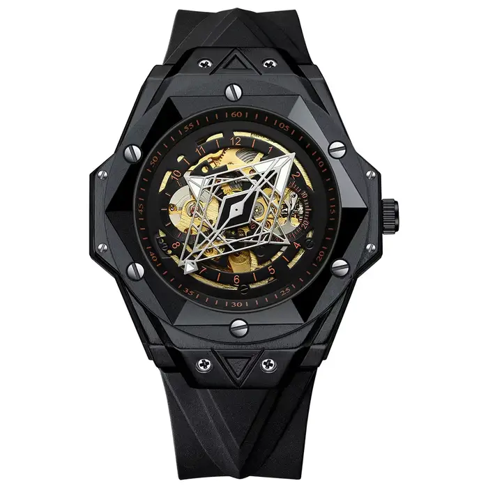 Montre automatique de luxe pour homme BINBOND avec tourbillon précis, mécanique, lumineuse, étanche 