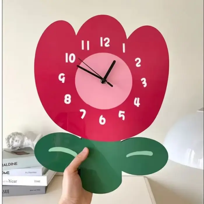 Horloge murale suspendue à Quartz silencieuse