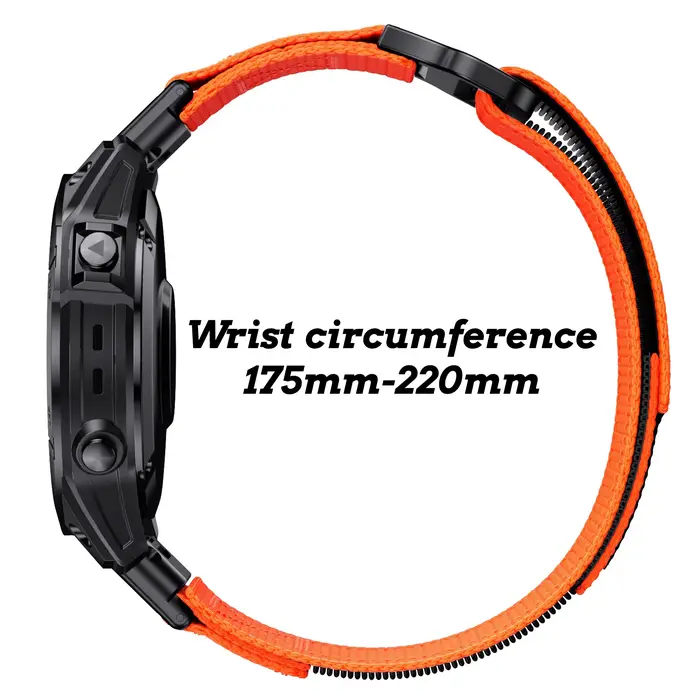 Bracelet de montre en nylon pour Garmin Fenix 6 6X Pro 5 5X 7 7X Fenix 8 fixation rapide largeur 22 26 mm multicolore pour homme femme
