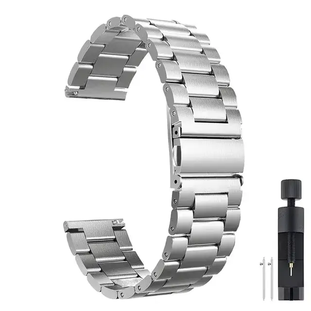 Bracelet en acier inoxydable de 22mm pour Amazfit Active Max, Bracelet de luxe confortable, Amazfit
