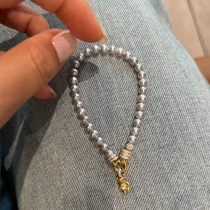 Bracelet créatif brillant en forme d'ours mignon