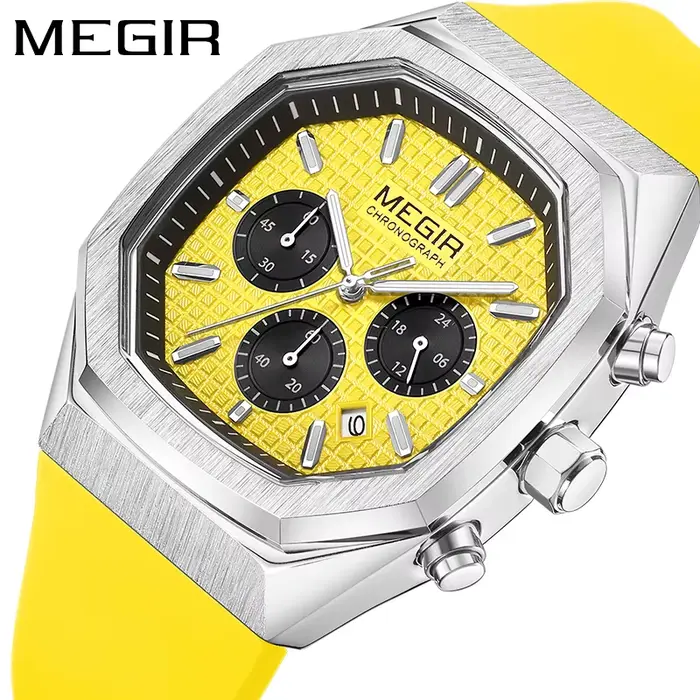 Montre à quartz MEGIR 2215 vert or