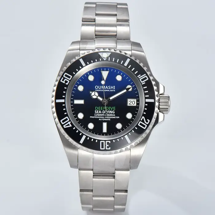 Montre mécanique Deep Sea pour homme, étanche, verre saphir, montre d'affaires, série NH 35, mouveme