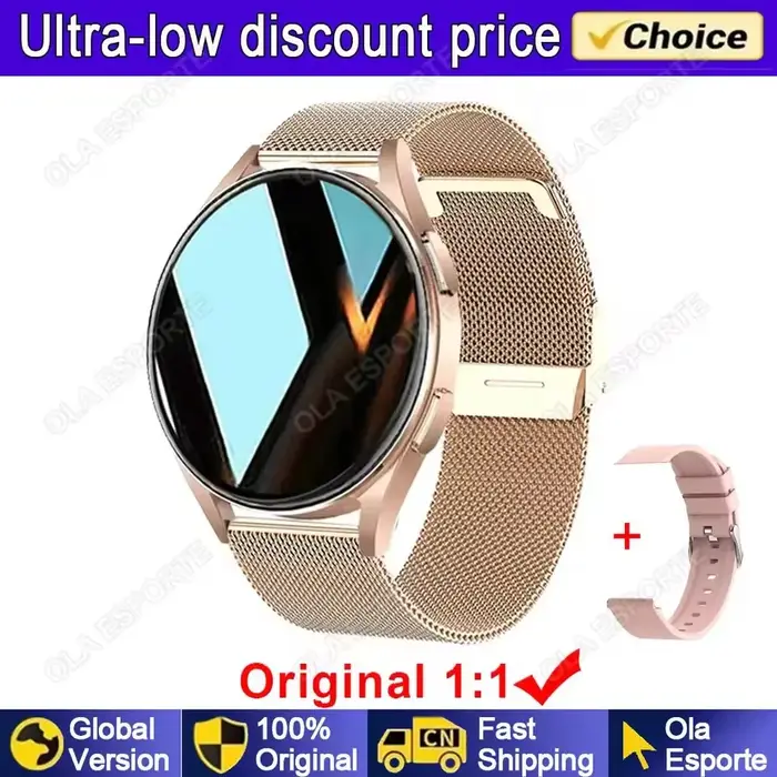 Montre Intelligente Ola Esporte Avec Surveillance de Fréquence Cardiaque Bracelet en Gel de Silice Compatible avec Android et iOS Pour Hommes et Femmes Occasions Spéciales Sportives et Voyage