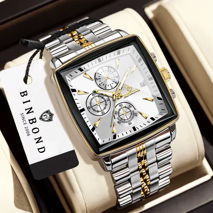 Montres de luxe BINBOND en quartz pour hommes