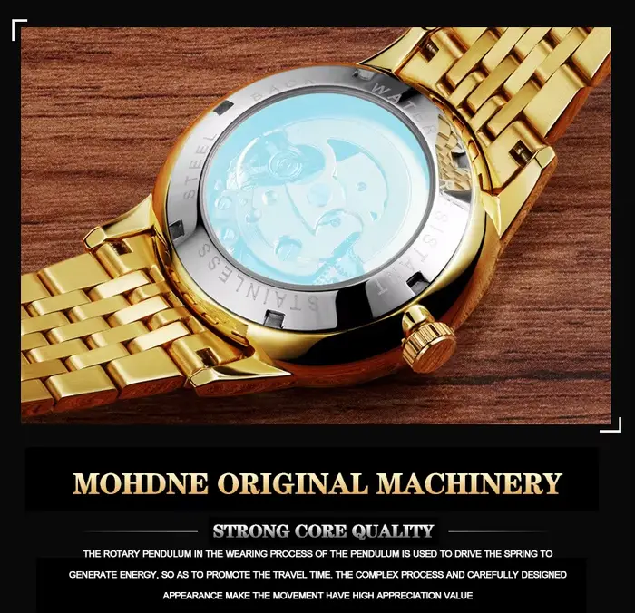 Montres mécaniques automatiques de luxe pour hommes, horloge Dragon doré, étanche, cadeau unique, marque supérieure