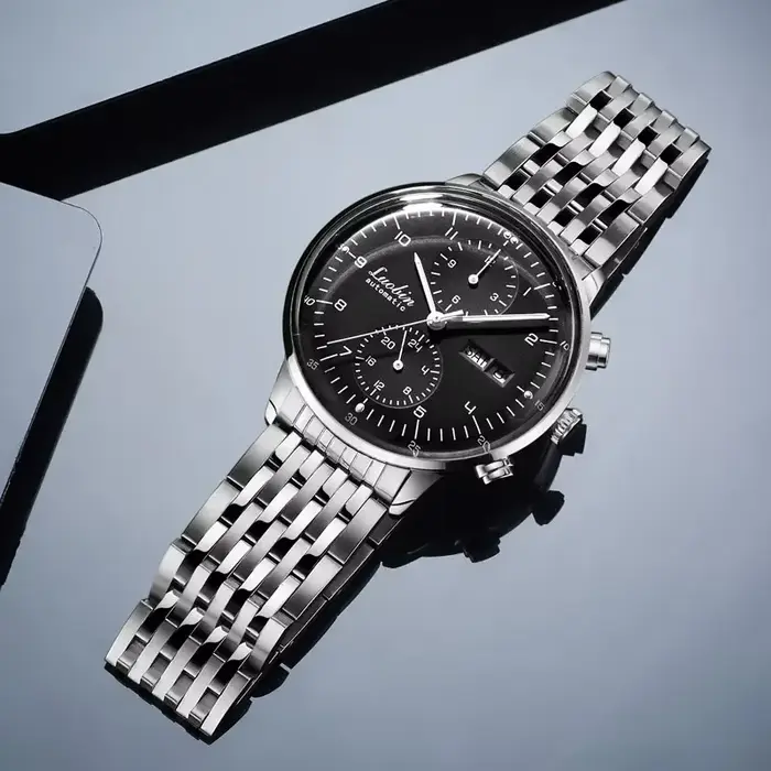 Montres mécaniques pour hommes, montre-bracelet automatique d'affaires, en acier inoxydable, lumineu
