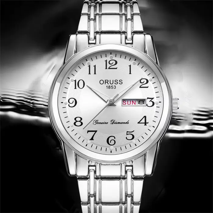 Montre pour hommes d'affaires haut de gamme mode personnalité durable double calendrier précision