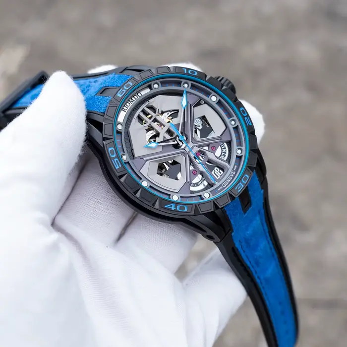 OBLVLO Montres mécaniques automatiques squelette de luxe pour hommes