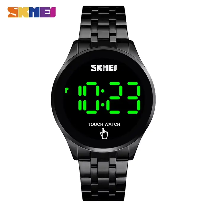 Montre-bracelet électronique étanche pour homme, écran tactile LED, montres numériques, horloge masc