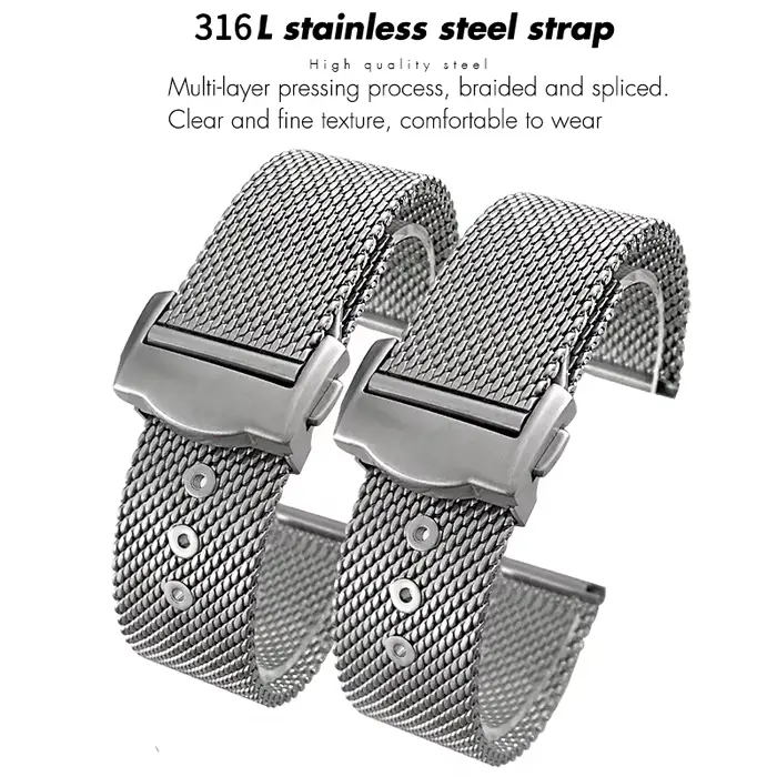 Bracelet de montre en acier inoxydable SION L