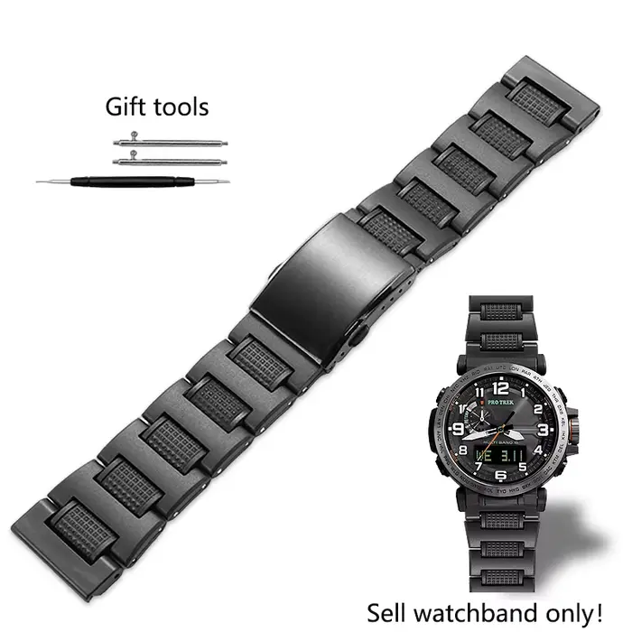 Bracelet pour hommes, 23 24mm, pour Casio PRW-60/61/50/70Y/30 PRW-6900/3400 PRG-600YB/650 PRW-6600,