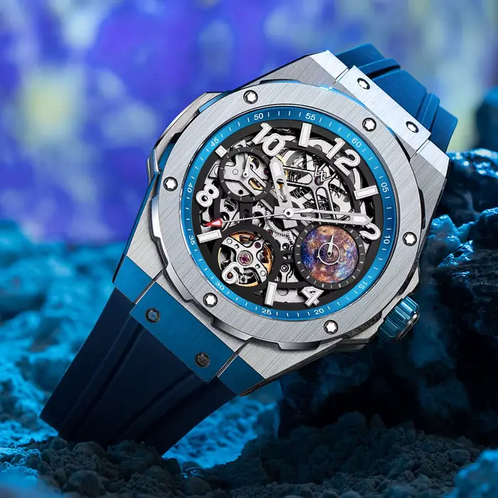 WM montre automatique montres mécaniques étanche multifonctionnel affaires hommes