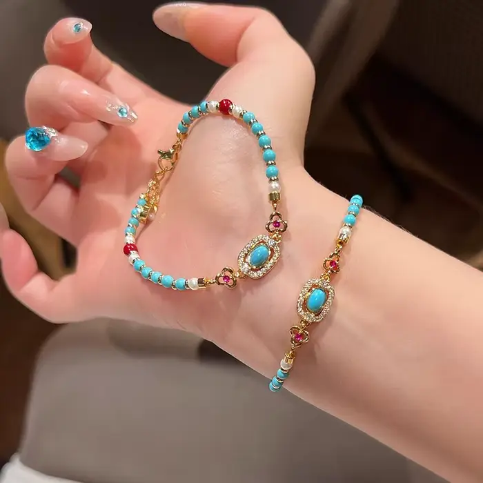 Fantaisie exquise perle Style ethnique perles rondes