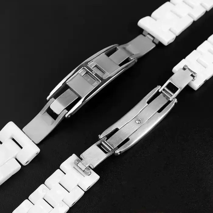 Bracelet de montre en céramique de qualité supérieure pour hommes et femmes
