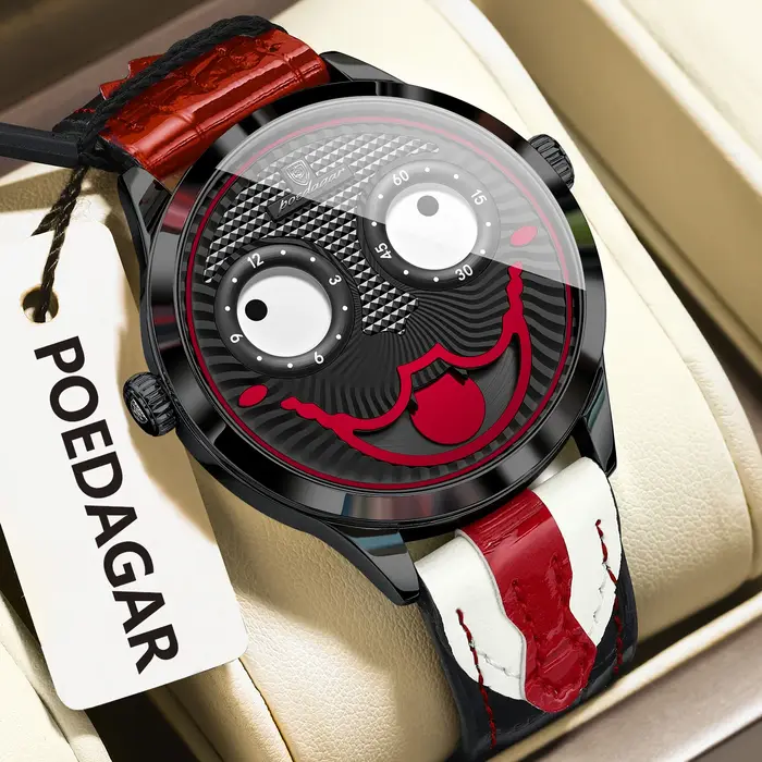 POEDAGAR Top montre originale pour homme de luxe de haute qualité étanche
