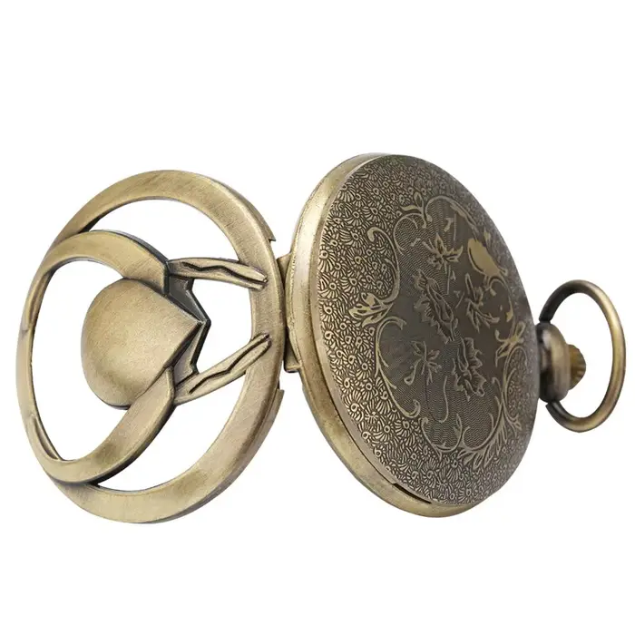 Montre de poche à Quartz Vintage pour hommes et femmes