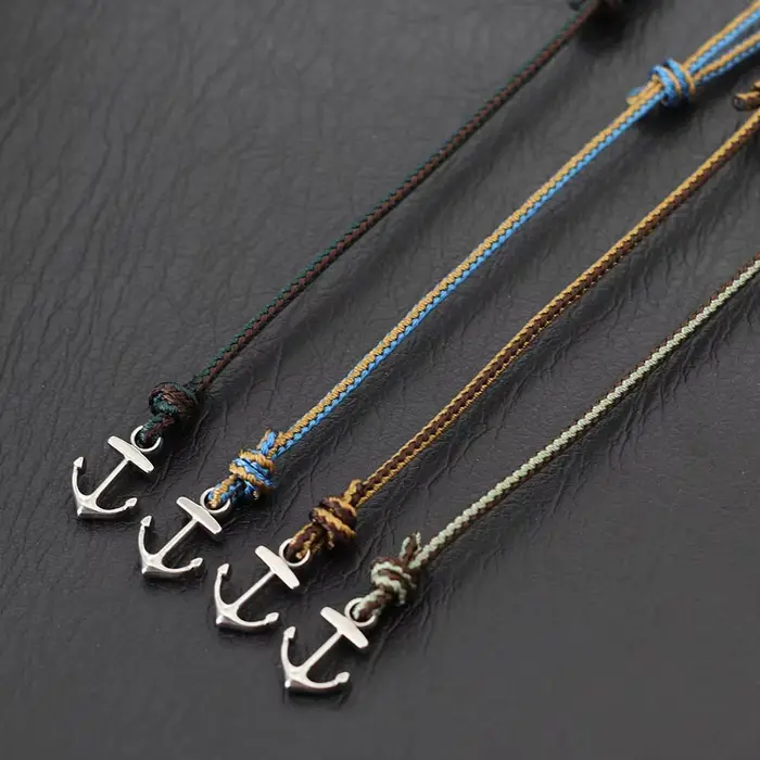 Bracelet ancre à la mode pour hommes