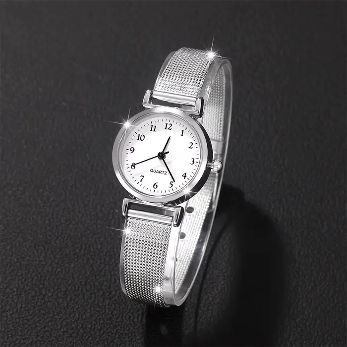 Femmes Montre de mode Bracelet décontracté montres ensemble dames Simple cadran Quartz