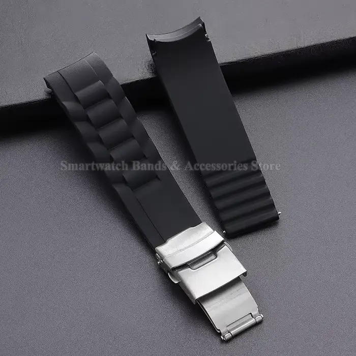 Bracelet de montre en silicone pour Seiko et Omega