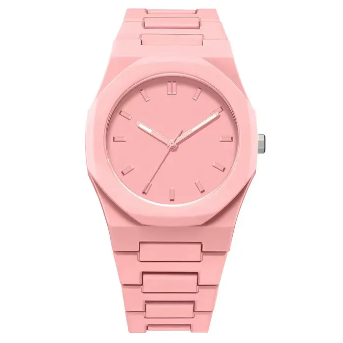 Montre à quartz étanche pour homme avec granulés en plastique