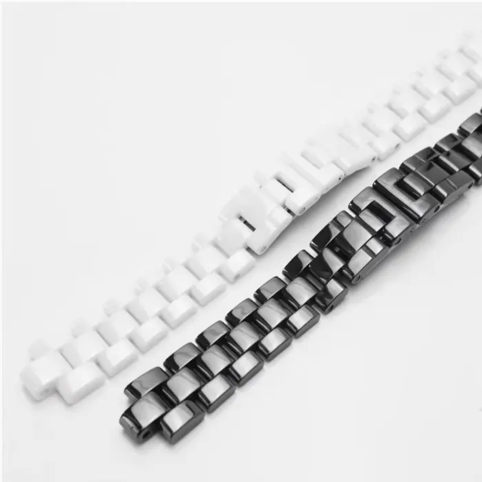 Bracelet de montre en céramique pour hommes et femmes