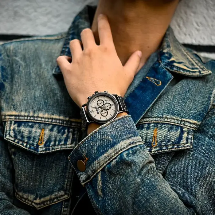 BOBO BIRD Montre-bracelet en bois pour homme