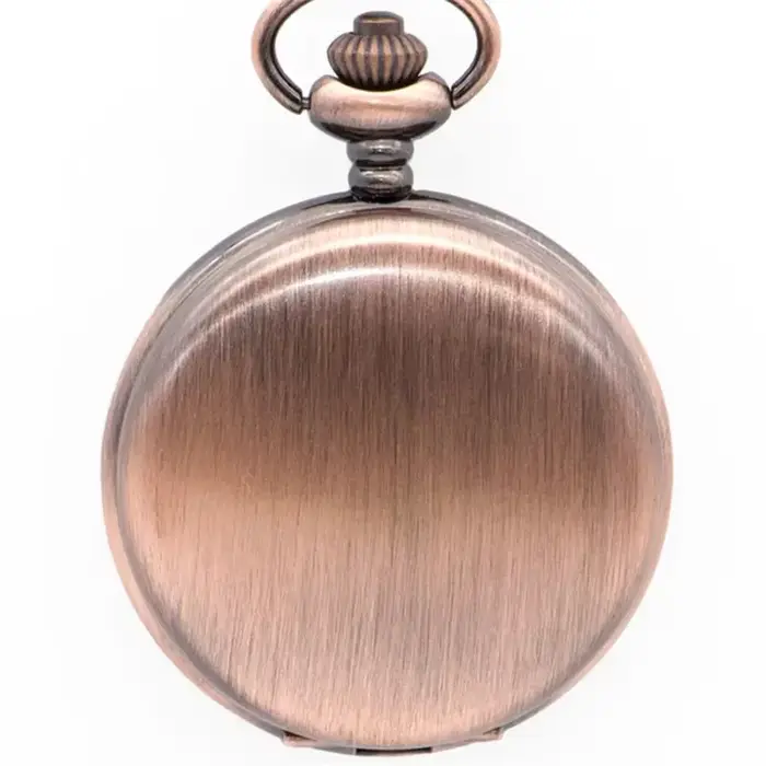 Montre de poche antique en acier inoxydable avec mouvement quartz pour homme et femme cadeau d'anniversaire noël occasionnels spéciales