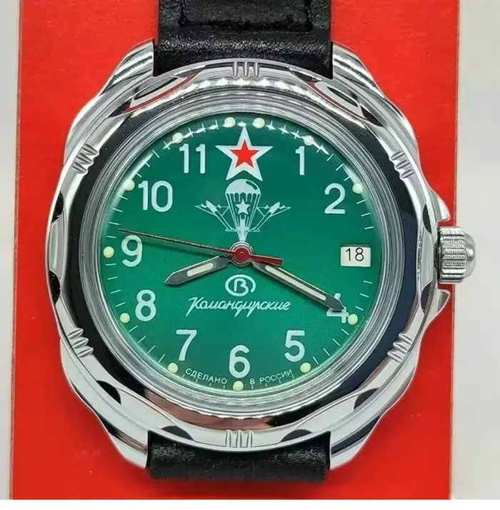 Montre russe VOSTOK, montre militaire mécanique manuelle des forces spéciales Alpha, veilleuse étanc