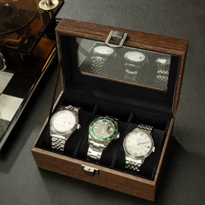 Boîte de montres en bois boîtes de montre pour hommes organisateur